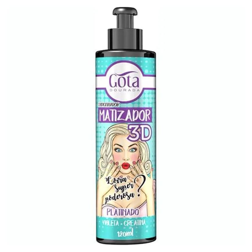 Condicionador Matizador 3d Platinado120ml - Gota Dourada