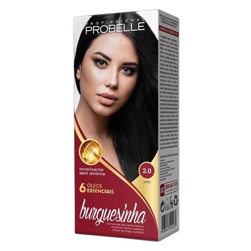 Tintura Probelle Burguesinha sem Amonia 2.0 Preto