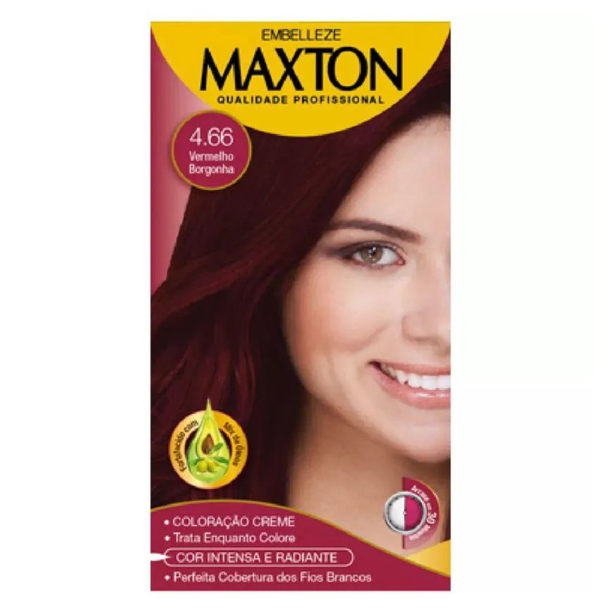 Tintura Maxton 4.66 Vermelho Borgonha (especial)
