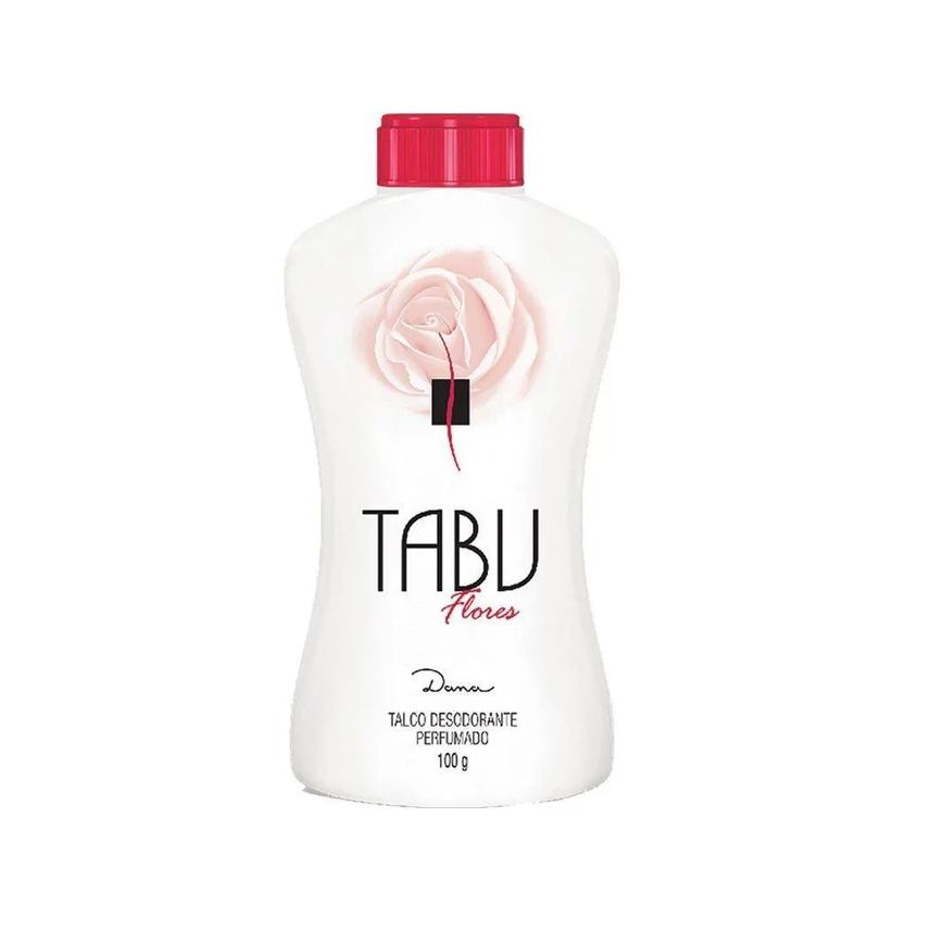 Talco Tabu Desodorante Perfumado Flores 100g