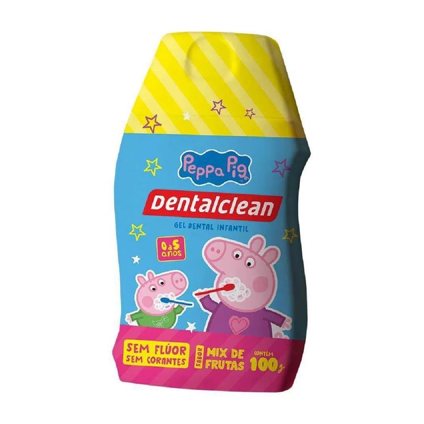 Pasta de Dente Dentalclean Peppa Pig sem Flúor 0 a 5 Anos 100g