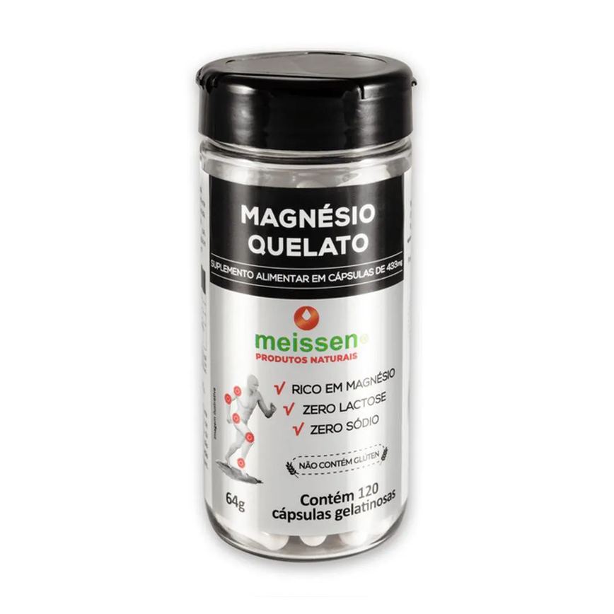 Magnésio Quelato 433mg 120 cápsulas - Meissen