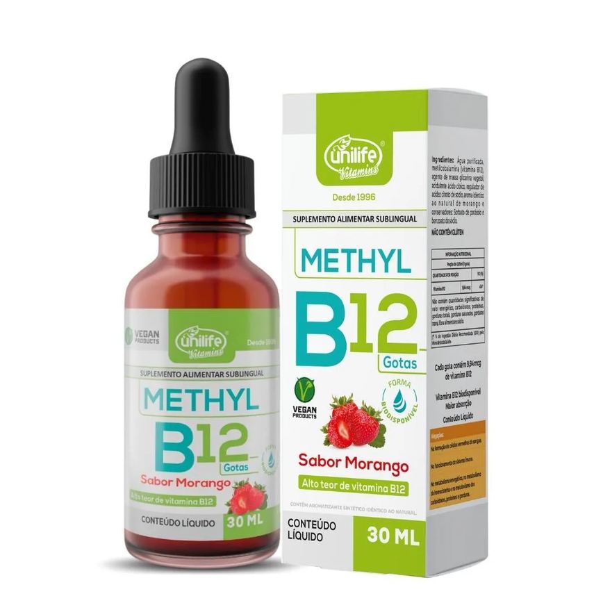 Vitamina B12 (metilcobalamina) 30ml 9,94mcg / Gota Unilife