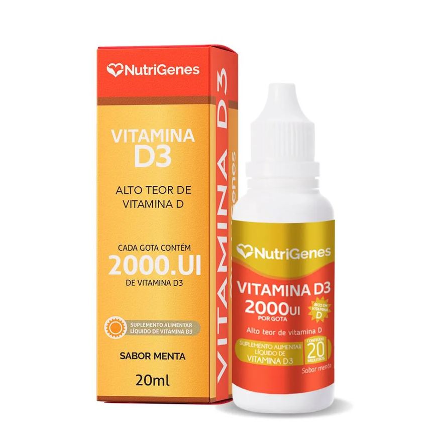Vitamina D3 (colecalciferol) 20ml 2000 Ui / Gota Nutrigenes
