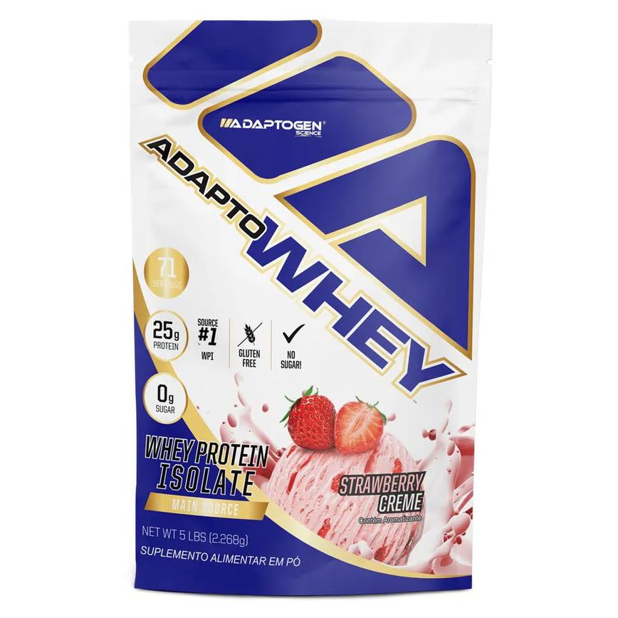 ADAPTOWHEY REFIL 5LB - 2,268 KG - STRAWBERRY CREME (MORANGO)
