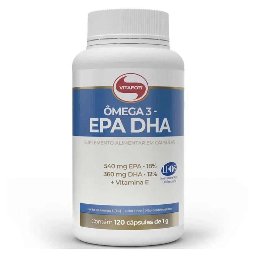 Óleo de Peixe Ômega 3 Epa - Dha 1000mg 120 cápsulas (vitafor) **nova Embalagem