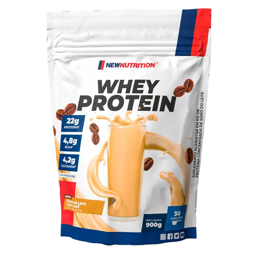 Whey Protein Newnutrition Doce de Leite com Café 900g