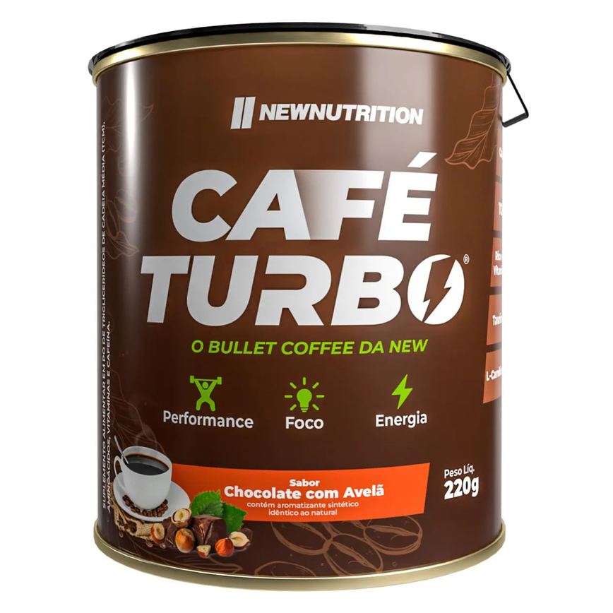 Cafe Turbo 220g Chocolate com Avela - Lata Creme de Avelã