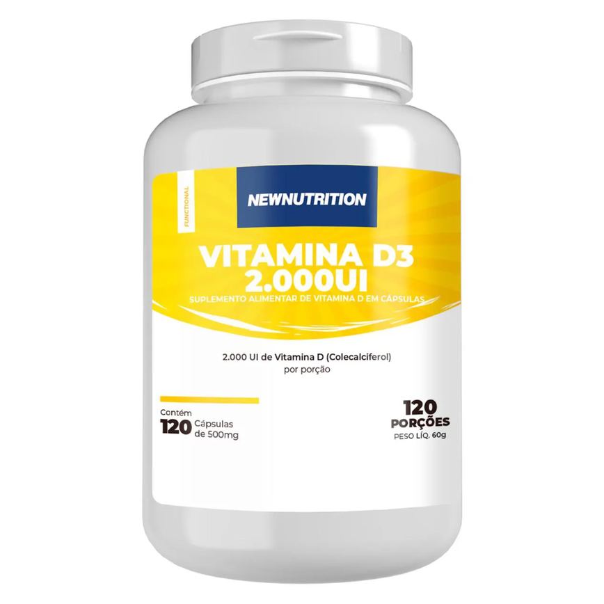 Vitamina D3 2000ui 120caps 120 Cápsulas