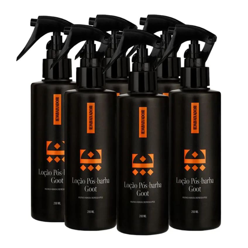 Kit 06 Loção Pós Barba Goot Embaixador 200ml