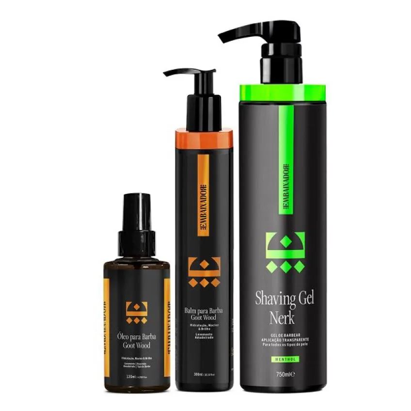 Shaving Gel Menthol + Óleo E Balm Goot Wood Embaixador 750ml