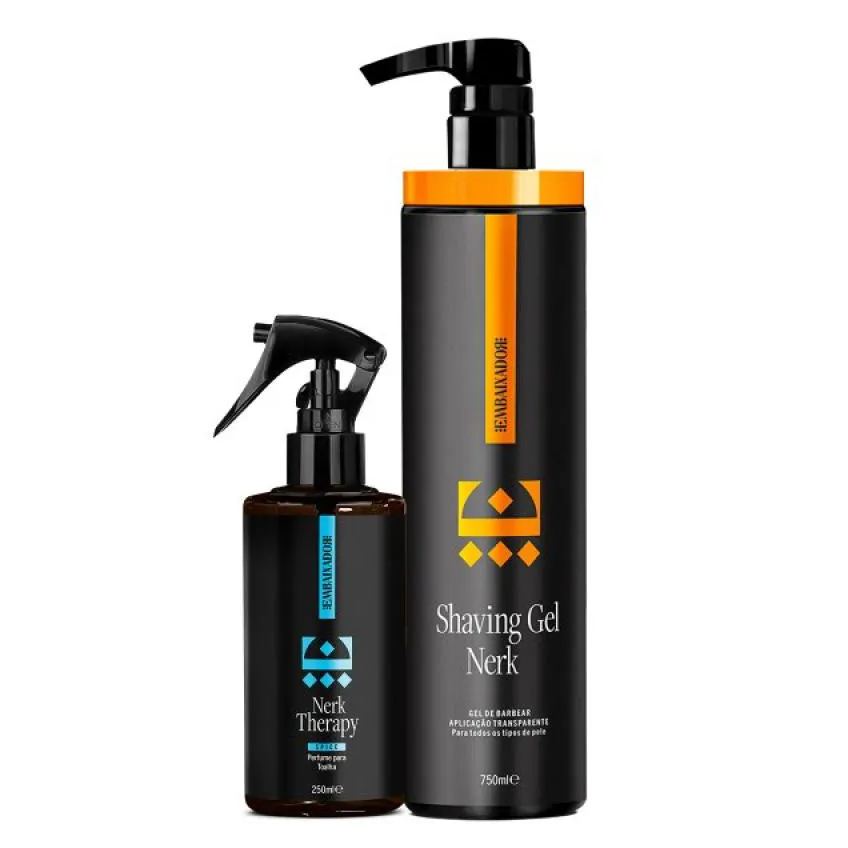 Kit Shaving Gel Nerk + Perfume Toalha Nerk Therapy Spice 750ml