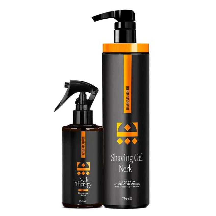 Kit Shaving Gel Nerk + Perfume Toalha Nerk Therapy Lust 750ml