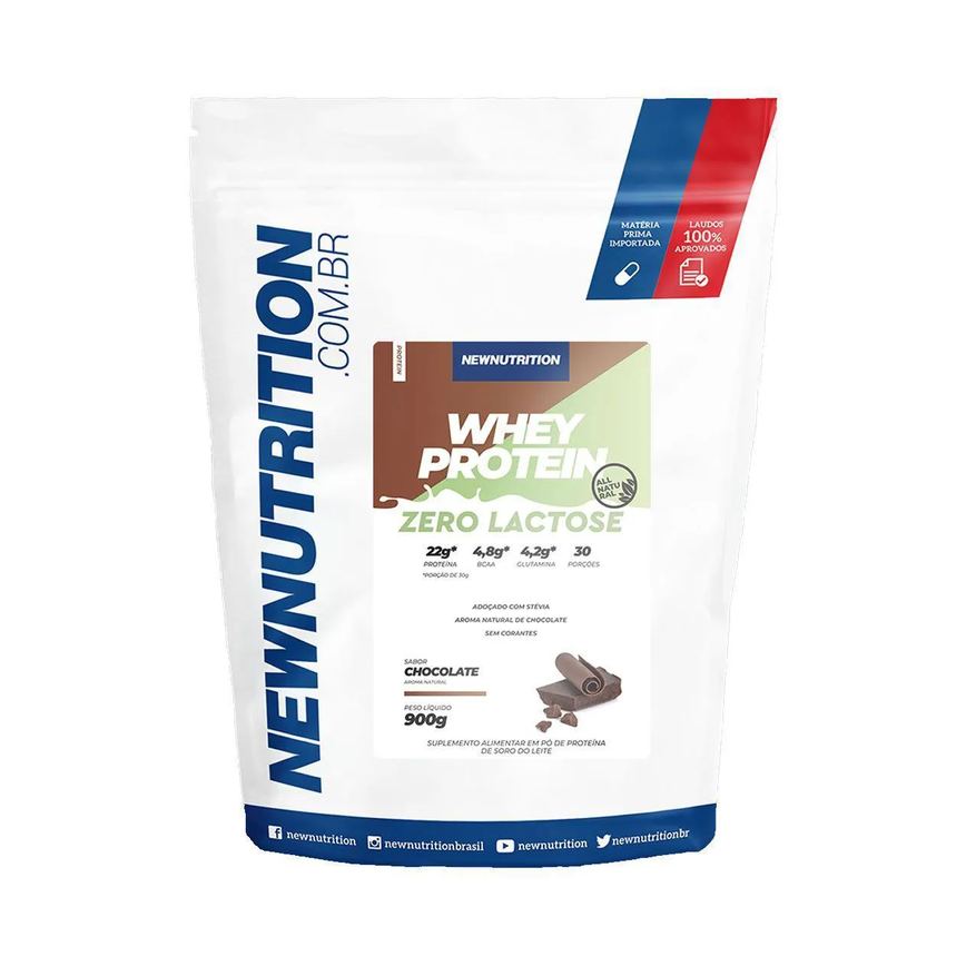 WHEY ZERO LACTOSE ALL NATURAL - 900G CHOCOLATE - NEWNUTRITION