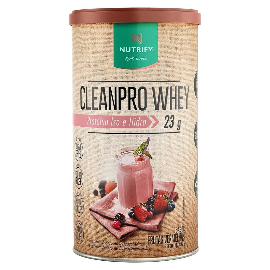 Cleanpro Whey Iso e Hidro - 450G Frutas Vermelhas - Nutrify
