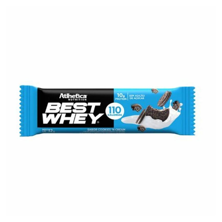 Barra Proteica Best Whey-1Barra 32G Cookies & Cream - Atlhetica Nutrition