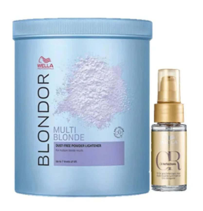 Kit Wella Pó Descolorante 800g e Oil Reflection 30ml