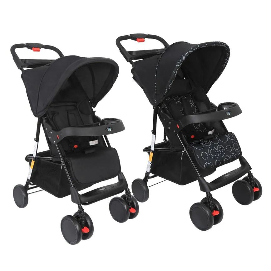 Carrinho de Bebê Passeio Allday Até 15Kgs Maxi Baby Preto
