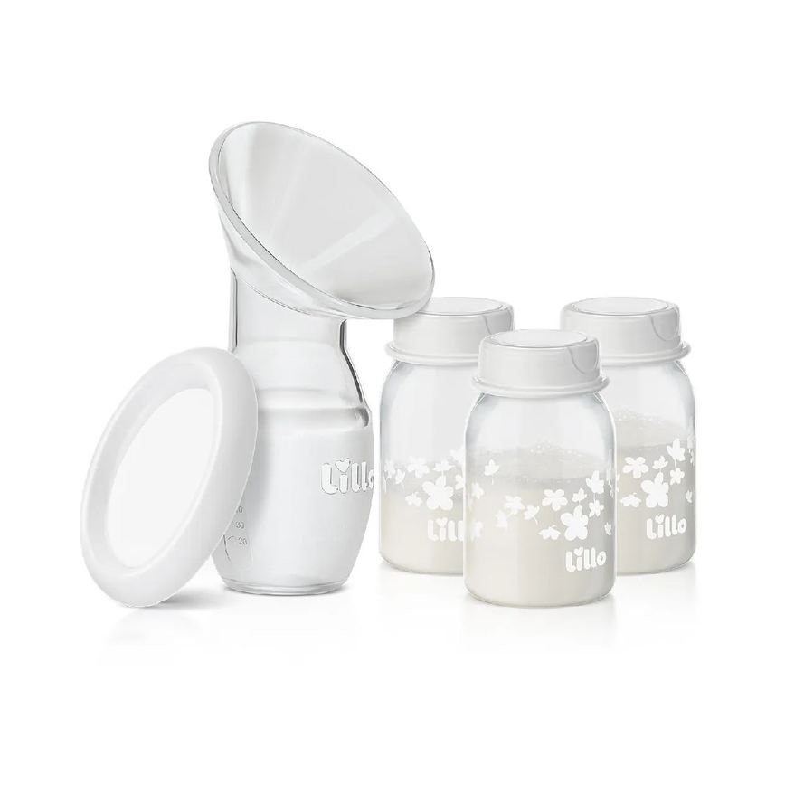 Bomba Coletora de Leite Materno com 3 Frascos 120Ml - Lillo