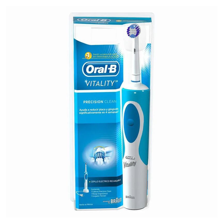 Kit Escova Elétrica Oral-B Vitality D12 110v + Refil Cross Action - 2 unidades