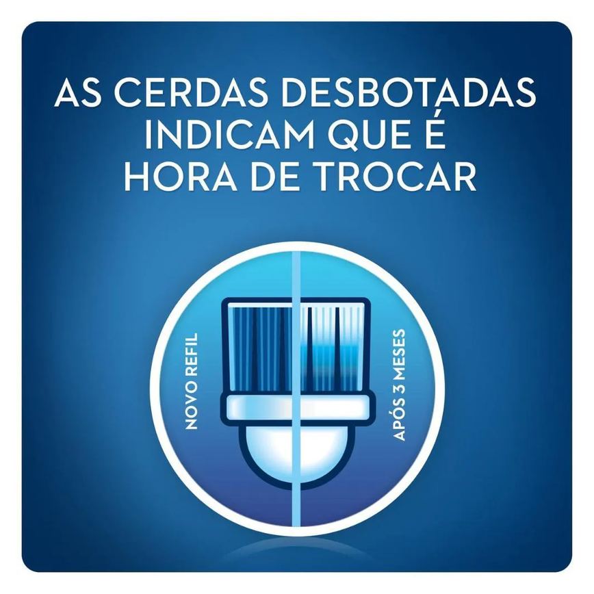 Kit Escova Elétrica Oral-B Vitality D12 110v + Refil Cross Action - 2 unidades