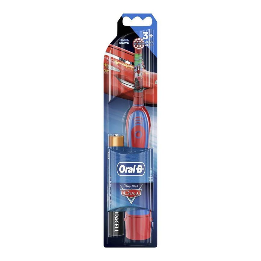 Escova Elétrica Oral-B Disney Pixar Cars + 2 Pilhas Aa