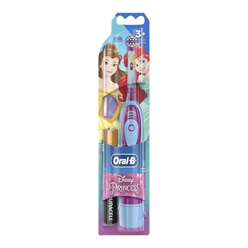 Escova Elétrica Oral-B Disney Princess + 2 Pilhas Aa