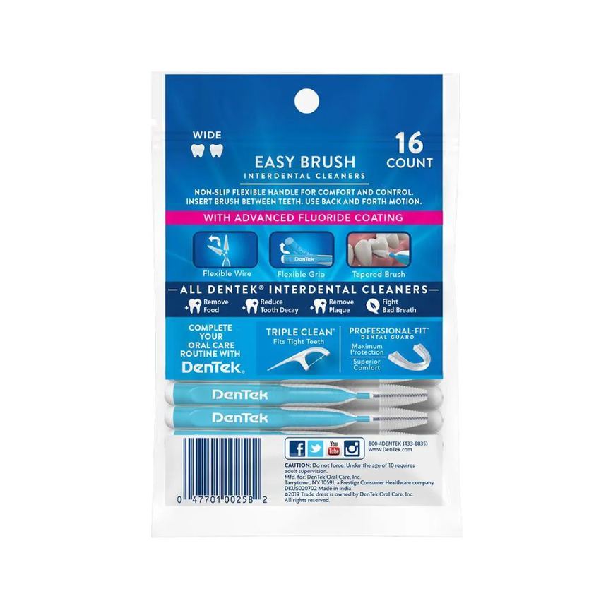 Kit Escova Interdental DenTek Easy Brush Extra 64 unidades