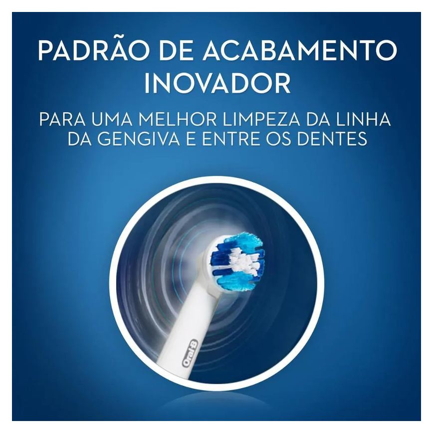 Refil Escova Elétrica Oral-B Precision Clean com 4 unidades