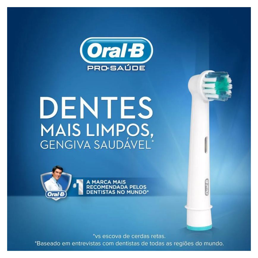 Refil Escova Elétrica Oral-B Precision Clean - 4 unidades