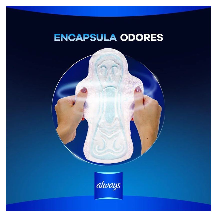 Absorvente Noturno Always Noites Tranquilas Cobertura Seca com Abas Leve 48 Pague 40