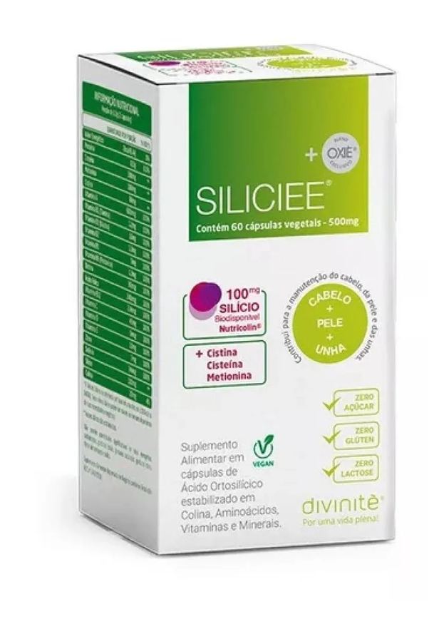 Suplemento Vitamina Siliciee 500mg 60 Cabelo Unha - Divinitè