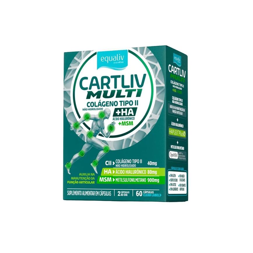 Cartliv Multi 60cáps Colágeno Tipo2 Hialurônico Msm Equaliv