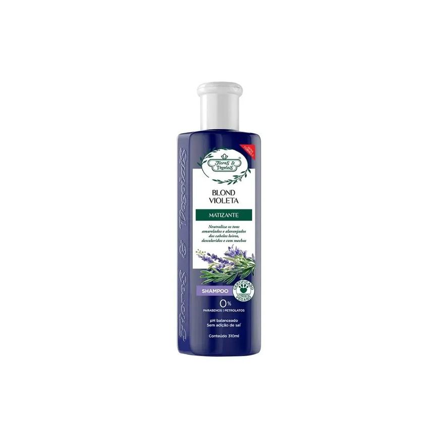 Shampoo Flores e Vegetais Desamarelador 300ml