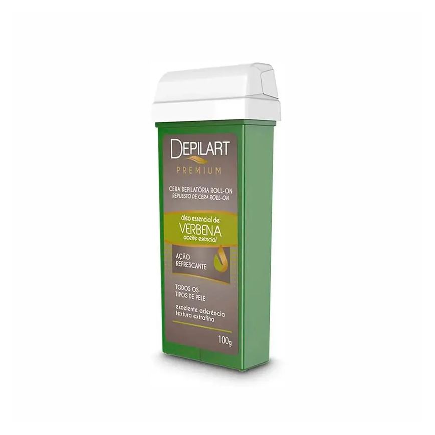 Cera Depilatória Roll On Depilart Premium Verbena Refil 100g