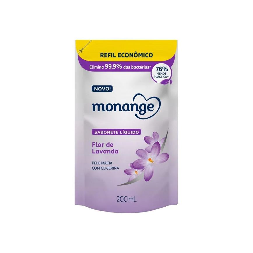 Sabonete Monange Flores de Lavanda Refil 200ml