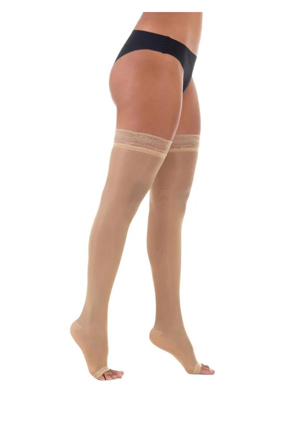 Meia Coxa Legline 15-23 Mmhg Ponteira Aberta Olinda - Venosan M