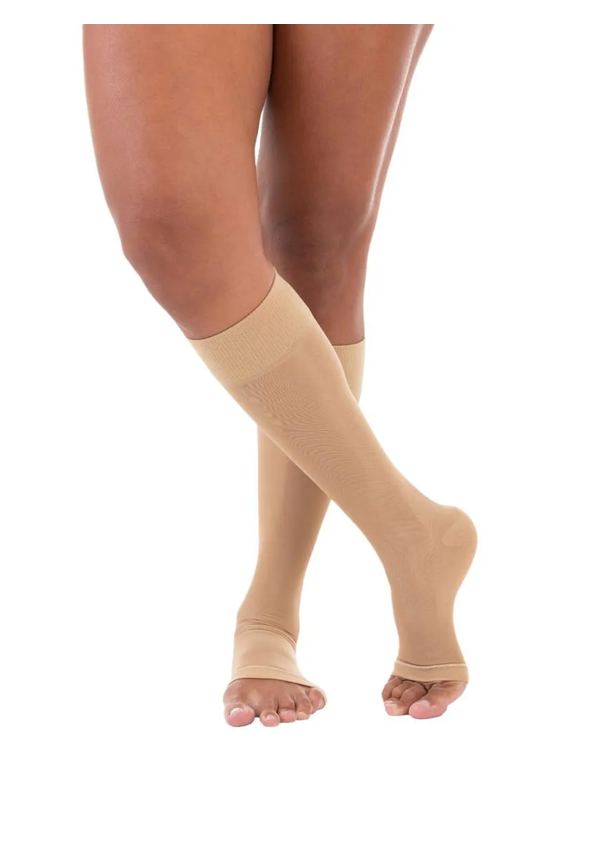 Meia Panturrilha Ad 20-30 Comfortline Aberta Cotton Venosan Xg