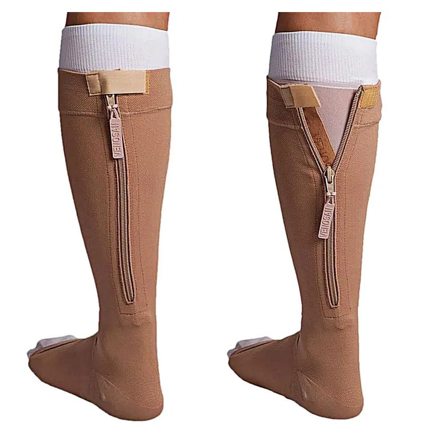 Kit Meias P/úlceras Ulcercomfort Venosan C/zíper G Curta