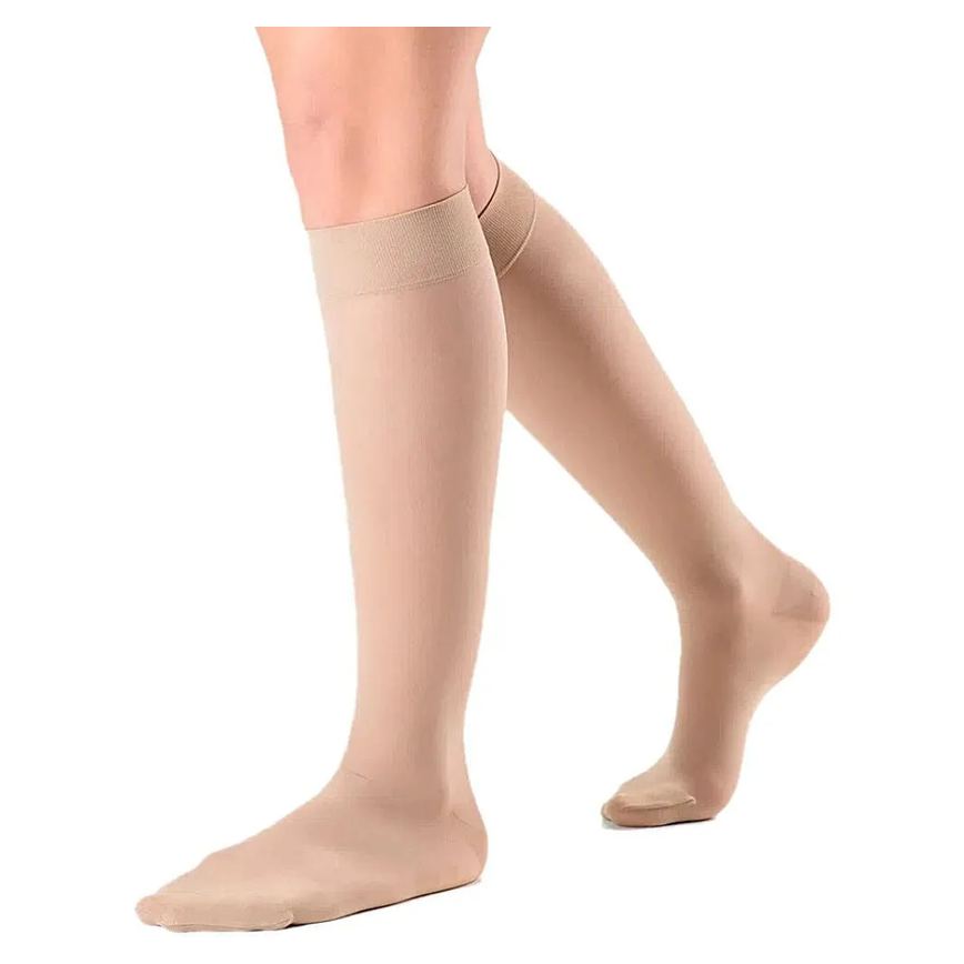 Meia 3/4 Sigvaris Ever Sheer 20-30mmhg Fechada Natural M3