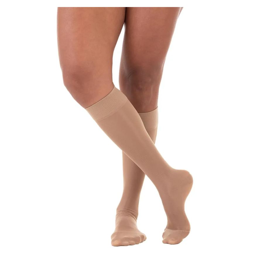 Meia de Compressão 3/4 Legline Venosan - 20-30mmhg - Pé Fechado - Sahara - Tamanho M