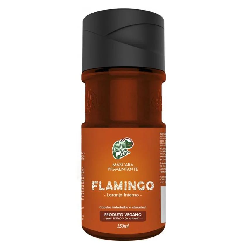 Máscara Tonalizante Flamingo Kamaleão Color Laranja Intenso 150ml