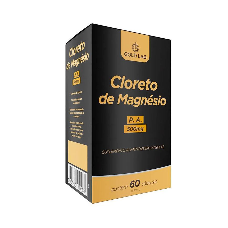 Cloreto de Magnésio P.a 500Mg C/60 cápsulas - Gold Lab