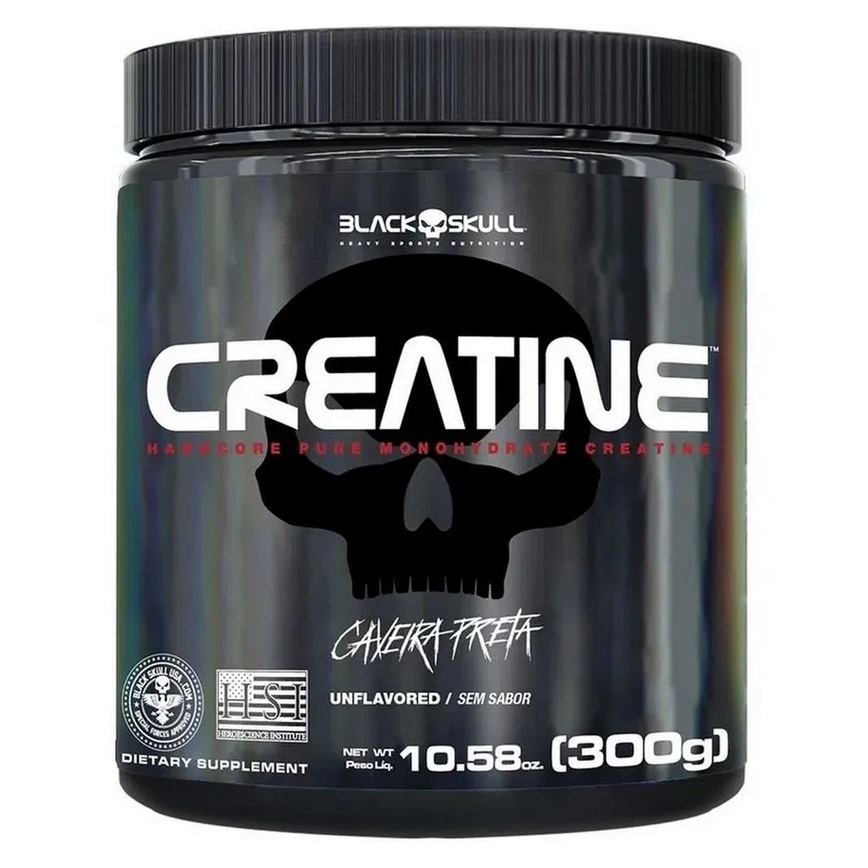 CREATINA 100% PURA (300G) - BLACK SKULL