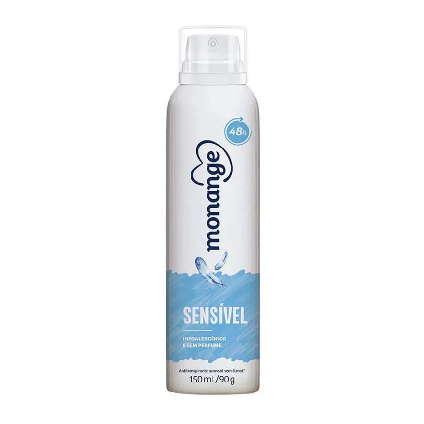 Desodorante Feminino Aerossol Monange Sensível 150ml