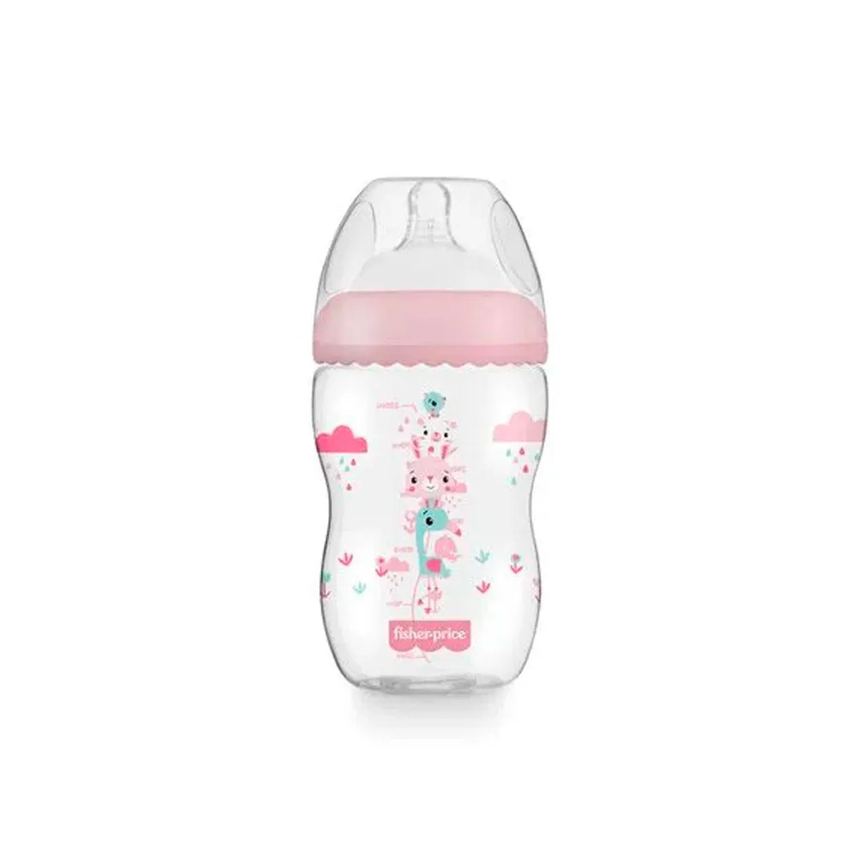 Mamadeira Fisher Price First Moments Rosa Algodão Doce 330ml