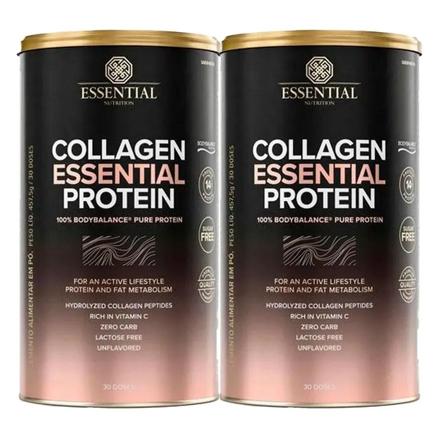 Kit 2x Collagen Essential Protein - 100% Bodybalance - 457,5g - Essential Nutrition