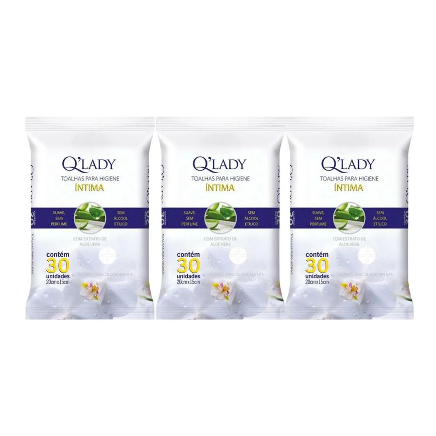 Kit C3 Toalhas Descartável Higiene Íntima C30 – Q Lady