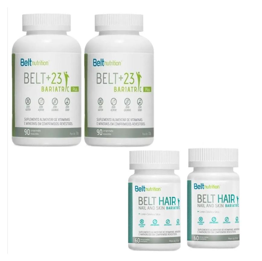 2x Belt+23 Bariatric Plus + 2x Belt Hair Nail Skin Bariatric