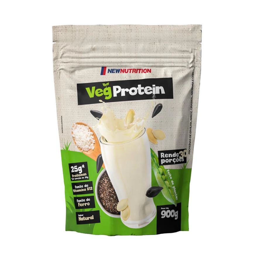 Proteína Vegetal Newnutrition Natural em Pó 900g